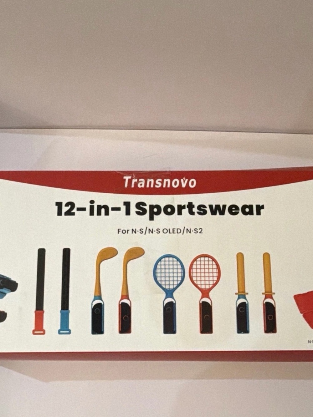 Transnovo 12-in-1 Sportswear Accessories Set - Red, Blue, Black, Yellow